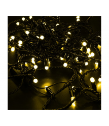 Гірлянда 160LED (Діод) Yelow, 20 метрів, вилка, що підлягає, чорна ізоляція