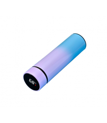 Термос для чаю Merlion SUS-304E-W із нержавіючої сталі, цифровий термометр, 230*65мм, об&aposєм 500 мл., 400гр. фіолетовосиній