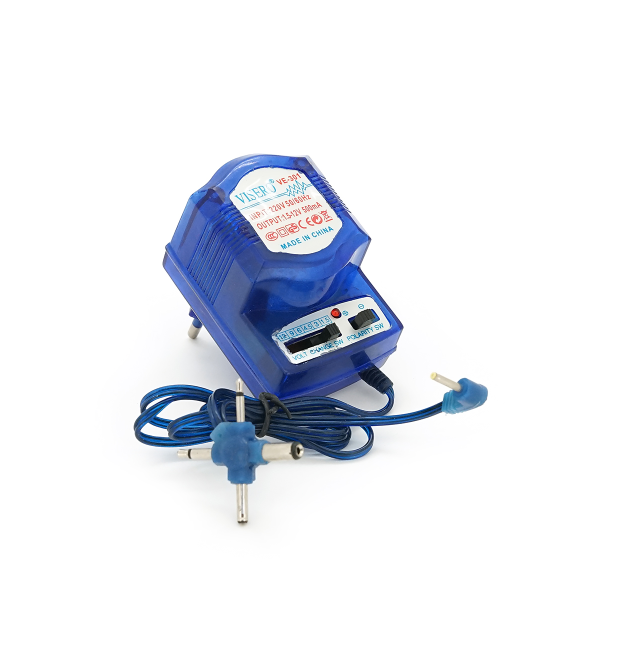 Імпульсний адаптер живлення з регулюванням напруги 1,5-12В 0,5А, штекер 5,5*2,1, jack3,5, Black