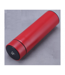 Термос для чаю Merlion SUS-304E-R із нержавіючої сталі, цифровий термометр, 230*65мм, об&aposєм 500 мл., 400гр. червоний