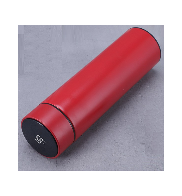 Термос для чаю Merlion SUS-304E-R із нержавіючої сталі, цифровий термометр, 230*65мм, об&aposєм 500 мл., 400гр. червоний