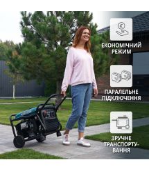 Könner & Söhnen Генератор инверторный бензиновый KS 4100iE, 230В, 4.0кВт, электростартер, 36.7кг