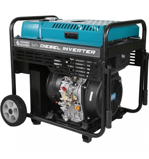 Könner & Söhnen Генератор дизельный инверторный KS 9500IDE ATSR, 230В, 9.5кВт, АВР(ATS), электростартер, 130кг