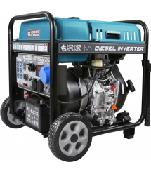 Könner & Söhnen Генератор дизельный инверторный KS 6100iDE ATSR, 230В, 5.5кВт, АВР(ATS), электростартер, 98кг