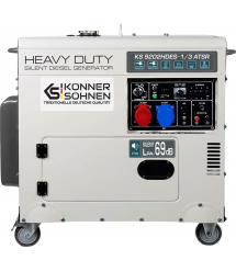 Könner & Söhnen Генератор дизельный KS 9202HDES-1/3 ATSR (EURO II), 230/400В, 1/3 фазы, 6.5/7.5кВт,