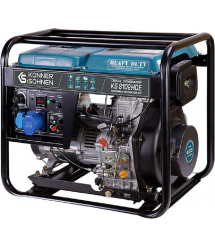 Könner & Söhnen Генератор дизельный KS 8102HDE (EURO II), 230В, 6.5кВт, электростартер, 117кг