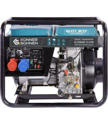 Könner & Söhnen Генератор дизельный KS 8100HDE (EURO V), 230В, 6.5кВт, электростартер, 117кг.