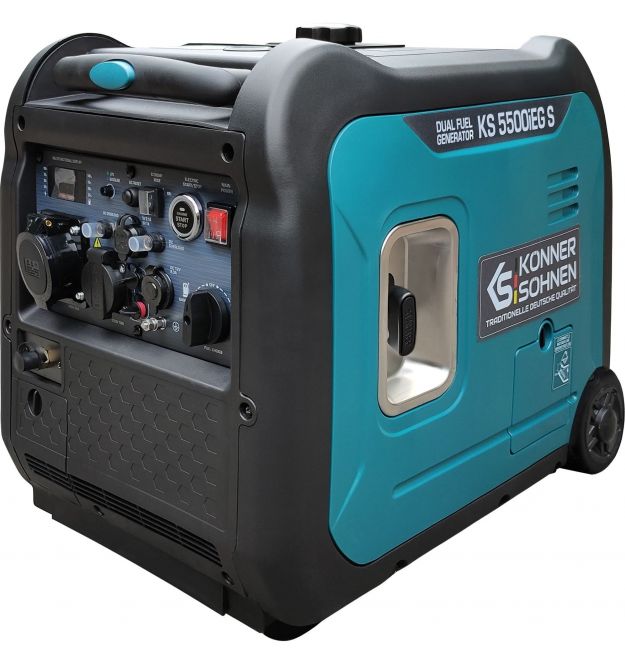 Генератор газово-бензиновий інверторний Konner&Sohnen KS 5500iEG S, 230В, 5.5кВт (KS5500iEGS)