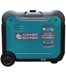 Генератор газово-бензиновый инверторный Konner&Sohnen KS 5500iEG S, 230В, 5.5кВт (KS5500iEGS)