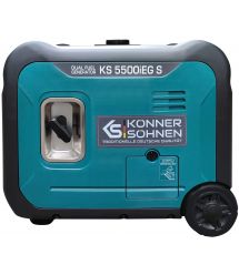 Генератор газово-бензиновый инверторный Konner&Sohnen KS 5500iEG S, 230В, 5.5кВт (KS5500iEGS)