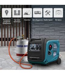 Könner & Söhnen Генератор газово-бензиновый инверторный KS 4000iEG S, 230В, 4.0кВт, электростартер, 40кг