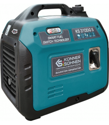 Könner & Söhnen Генератор газово-бензиновый инверторный KS 3100iG S, 230В, 3.1кВт, ручной запуск, 22кг