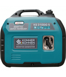 Könner & Söhnen Генератор газово-бензиновый инверторный KS 3100iG S, 230В, 3.1кВт, ручной запуск, 22кг