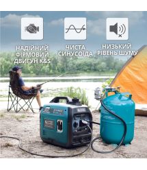 Könner & Söhnen Генератор газово-бензиновый инверторный KS 3100iG S, 230В, 3.1кВт, ручной запуск, 22кг