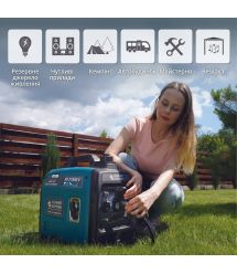 Könner & Söhnen Генератор газово-бензиновый инверторный KS 3100iG S, 230В, 3.1кВт, ручной запуск, 22кг