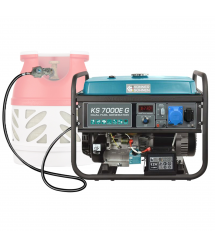 Könner & Söhnen Генератор газово-бензиновый KS 7000E G, 230В, 5.5кВт, электростартер, 77.2кг
