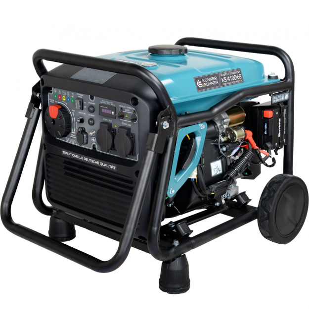 Könner & Söhnen Генератор газо-бензиновый инверторный KS 4100iEG, 230В, 4.0кВт, электростартер, 38кг