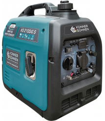 Könner & Söhnen Генератор газо-бензиновый инверторный KS 2100IGS, 230В, 2.0кВт, электростартер, 19кг