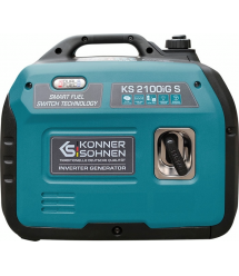 Könner & Söhnen Генератор газо-бензиновый инверторный KS 2100IGS, 230В, 2.0кВт, электростартер, 19кг