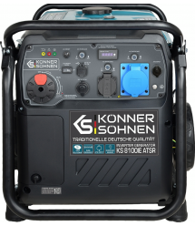 Könner & Söhnen Генератор бензиновый инверторный KS 8100iE ATSR, 230В, 8.5кВт, АВР(ATS), электростартер, 68кг