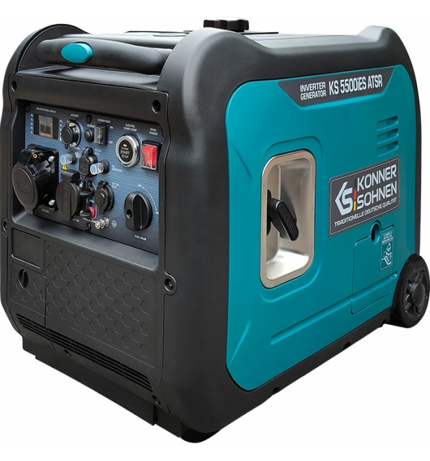 Könner & Söhnen Генератор бензиновый инверторный KS 5500iES ATSR, 230В, 5.5кВт, АВР(ATS), электростартер, 52кг