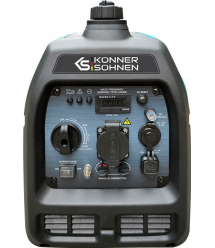 Könner & Söhnen Генератор бензиновый инверторный KS 2100IS, 230В, 2.0кВт, ручний стартер, 18.5кг