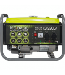 Könner & Söhnen Генератор бензиновый KSB 2200A, 230В, 2.0 кВт, ручной стартер, 33.2кг