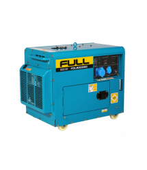 Генератор дизельний FULL FDL9000SC, 1-фазний 230V, 50Hz, 8.5kVA - 6.8kW, бак 12,5 л, витрата 2 л - год, пуск: ручний - стартер,