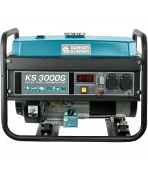 Könner & Söhnen Генератор бензиновый KS 3000, 230В, 3кВт, ручной запуск, 41.5кг