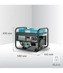Könner & Söhnen Генератор бензиновый KS 3000, 230В, 3кВт, ручной запуск, 41.5кг