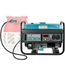 Könner & Söhnen Генератор бензиновый KS 3000, 230В, 3кВт, ручной запуск, 41.5кг