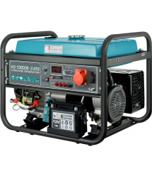 Könner & Söhnen Генератор бензиновый KS 10000E-3, 400В, 7.5кВт, 3 фазы, АВР (ATS), электростартер, 89.2кг