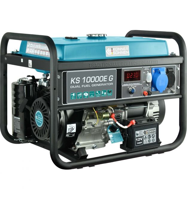 Könner & Söhnen Генератор бензиновый KS 10000E, 230В, 8кВт, электростартер, 85.5кг