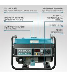 Könner & Söhnen Газобензиновый генератор KS 2900G