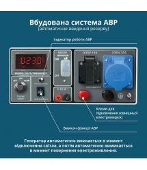 Könner & Söhnen Бензиновый генератор KS 7000E ATS, 230В, 5.5кВт, АТС, электростартер, 76.8кг