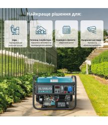 Könner & Söhnen Бензиновый генератор KS 7000E ATS, 230В, 5.5кВт, АТС, электростартер, 76.8кг