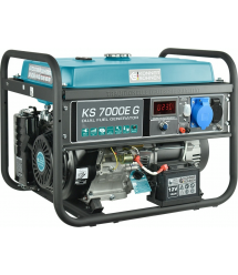 Könner & Söhnen Бензиновый генератор KS 7000, 230В, 5.5кВт, 12/8.3А, ручной запуск, 69.2кг