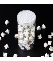 Keychron Набор механический переключателей Gateron G Pro Silver,Two-Stage Spring, 110 шт