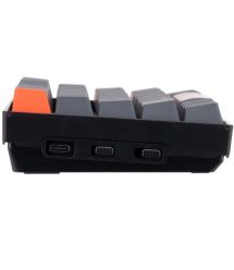 Keychron Клавиатура механическая K6 68Key, Gateron G Pro Brown, BT/USB-A, EN/UKR, White LED, Чорний