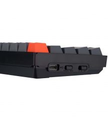 Keychron Клавиатура механическая K6 68Key, Gateron G Pro Brown, BT/USB-A, EN/UKR, White LED, Чорний