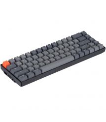 Keychron Клавиатура механическая K6 68Key, Gateron G Pro Brown, BT/USB-A, EN/UKR, White LED, Чорний