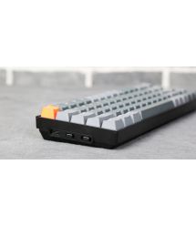 Keychron Клавиатура механическая K6 68Key, Gateron G Pro Brown, BT/USB-A, EN/UKR, White LED, Чорний