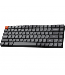 Keychron Клавиатура механическая K3 Max 84Key, Gateron MX 2.0 Blue, WL/BT/USB-A, QMK, EN/UKR, White Led, черный