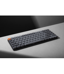 Keychron Клавиатура механическая K3 Max 84Key, Gateron MX 2.0 Blue, WL/BT/USB-A, QMK, EN/UKR, White Led, черный