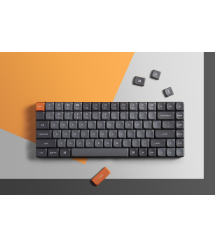 Keychron Клавиатура механическая K3 Max 84Key, Gateron MX 2.0 Blue, WL/BT/USB-A, QMK, EN/UKR, White Led, черный