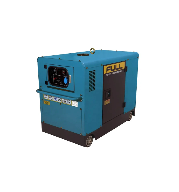 Генератор дизельний FULL FDL13500SС, 1-фазний 230V, 50Hz, 13.75kVA - 11kW, бак 55 л, витрата 3,5 л - год, пуск: стартер, 1160х67