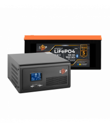 Комплект резервного живлення LogicPower ДБЖ 1000W + літієва (LiFePO4) батарея 1920 Wh