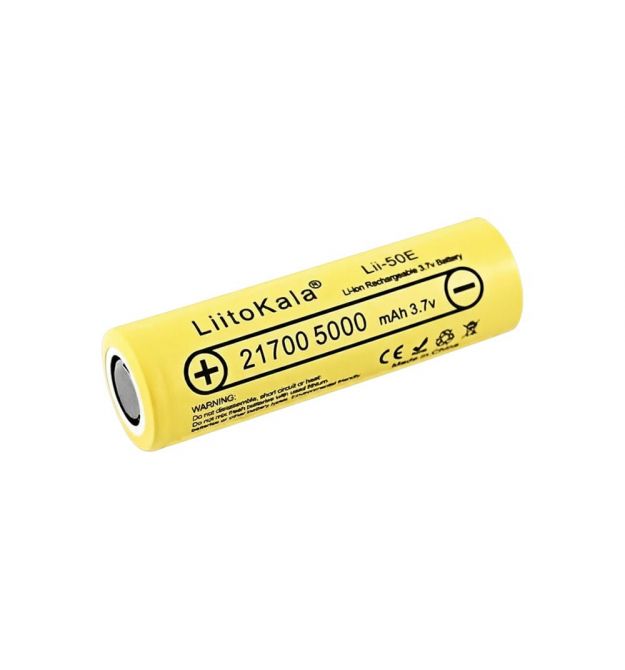 Акумулятор LiitoKala 21700 Lii-50E 3.7В 5000 мА·год Li-ion