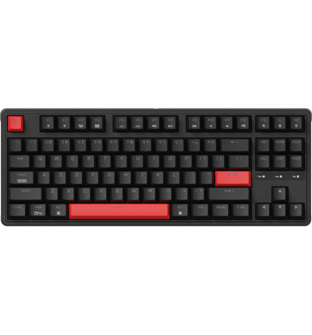 Keychron Клавиатура механическая C3 Pro 87Key, K pro Red, USB-A, QMK, Hot-swap, EN/UKR, RGB, черный