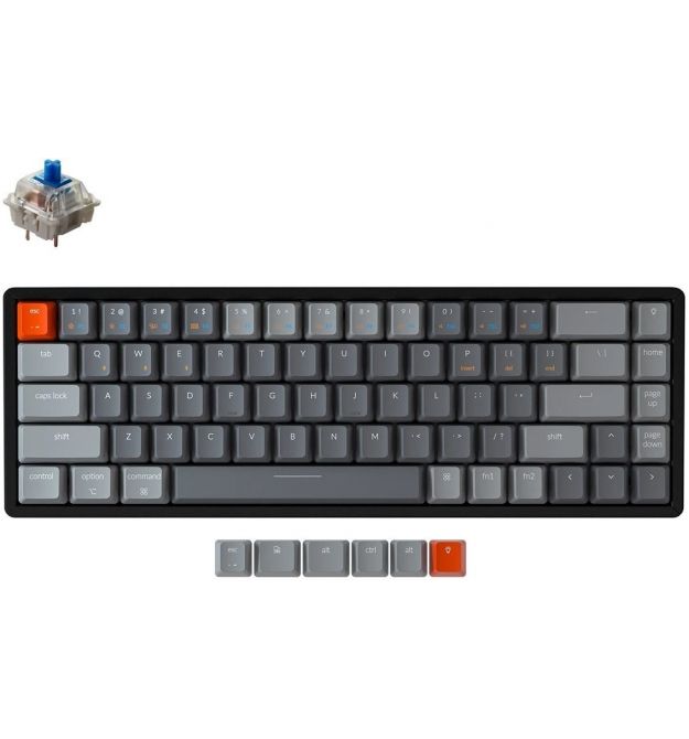 Keychron Клавиатура K6 68 Key Aluminum Frame Hot-Swap RGB Blue